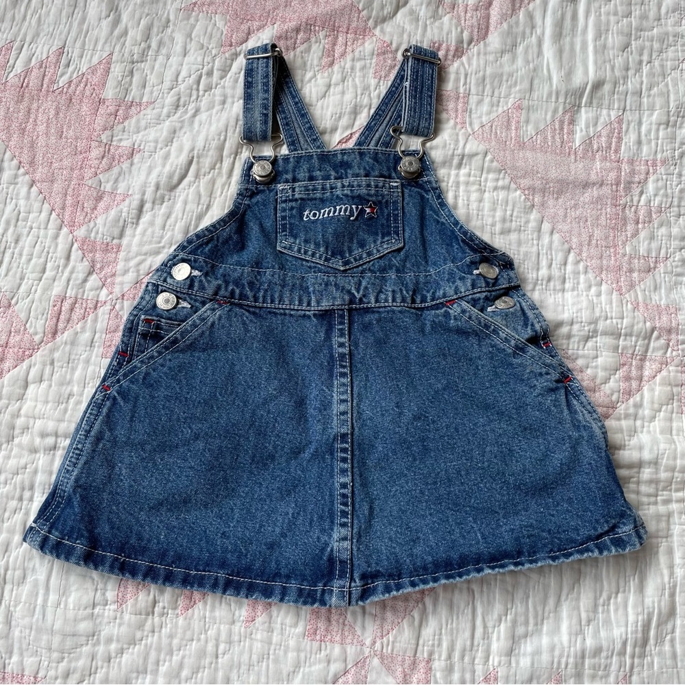 Y2K style Tommy Hilfiger dress overalls